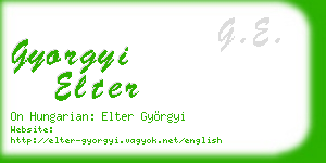 gyorgyi elter business card